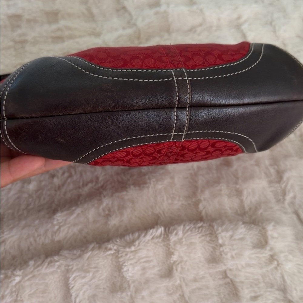 Coach Red and Brown Women's Bag - Picture 16 of 16